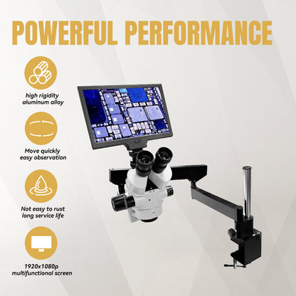 LCD Digital Trinocular Stereo Microscope, HH-MH01B
