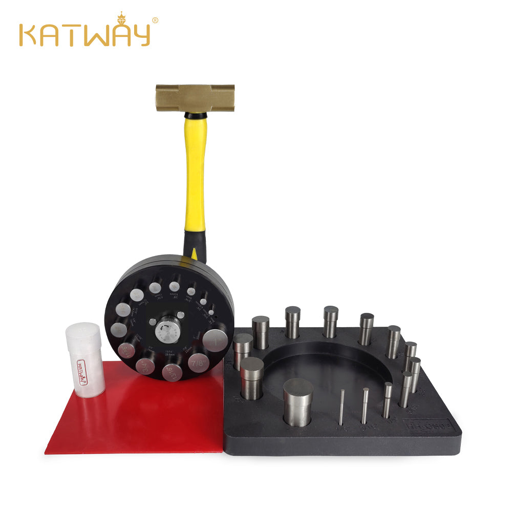 Precision Circular Cutter Kit in Multiple Sizes for Soft Metal Drilling, HH-CS02