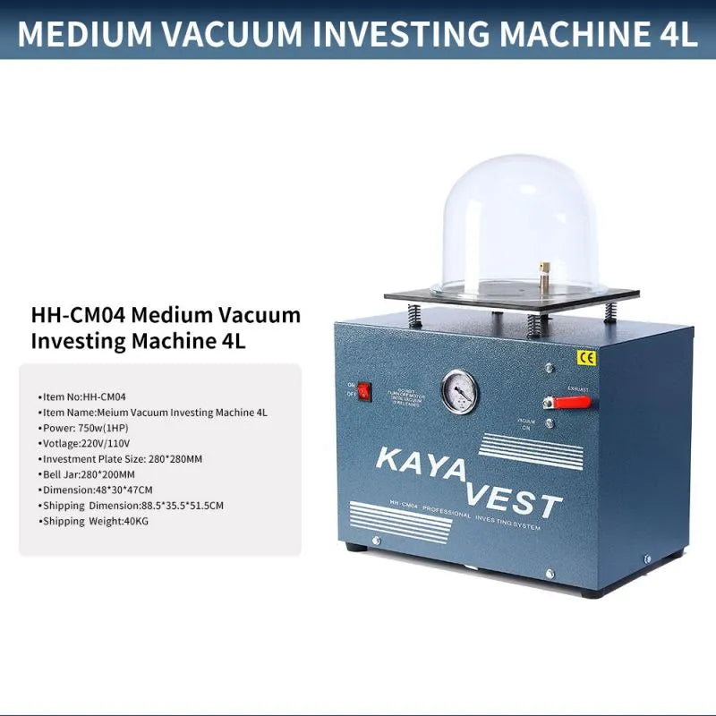 Medium Vacuum Embedding Machine for Precision Jewelry Production, HH-CM04