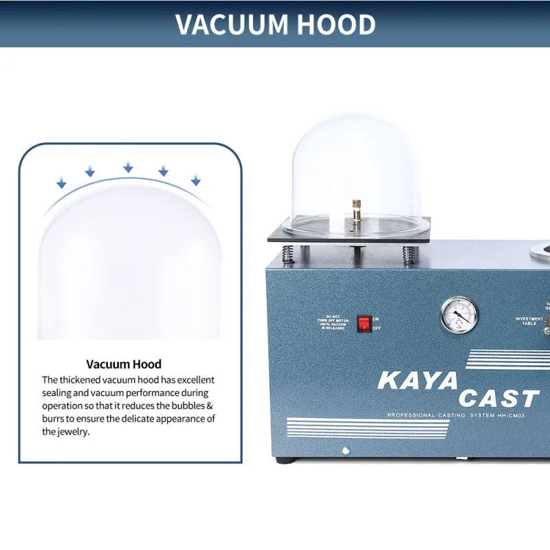 Medium Vacuum Investment Casting Machine for Jewelry Production, HH-CM03
