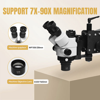 LCD Digital Trinocular Stereo Microscope, HH-MS01B