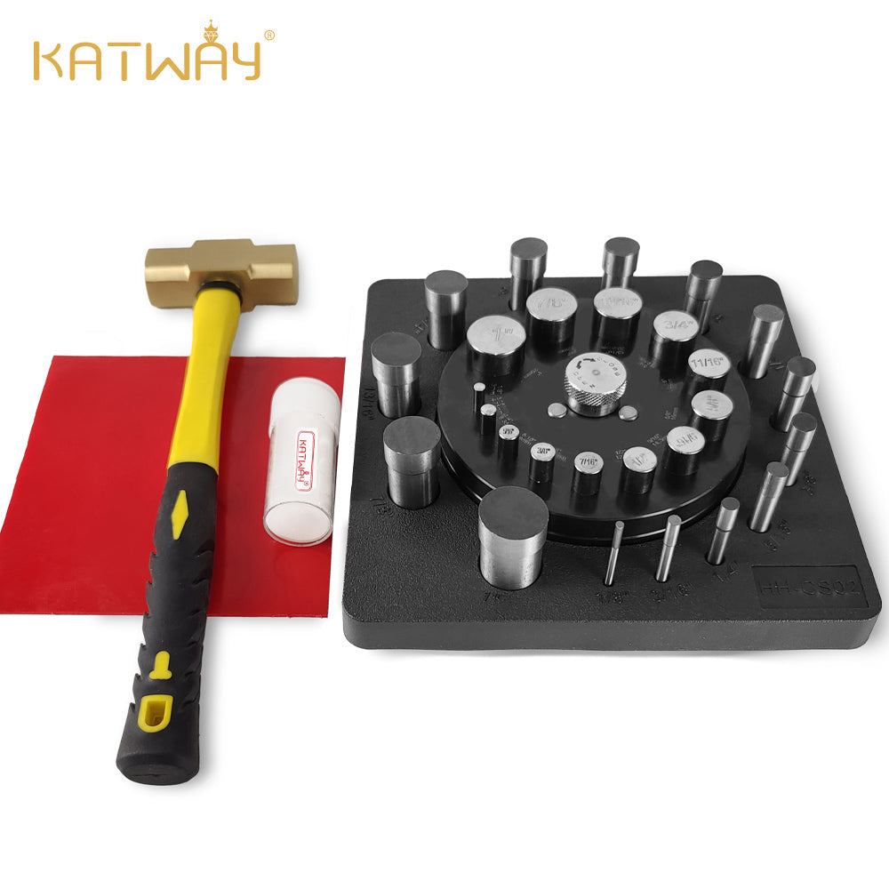 Precision Circular Cutter Kit in Multiple Sizes for Soft Metal Drilling, HH-CS02