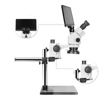7X-90X Stereoscopic Microscope for Gemstone Inspection, HH-MH03B