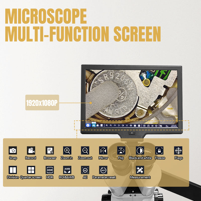 LCD Digital Trinocular Stereo Microscope, HH-MH01B