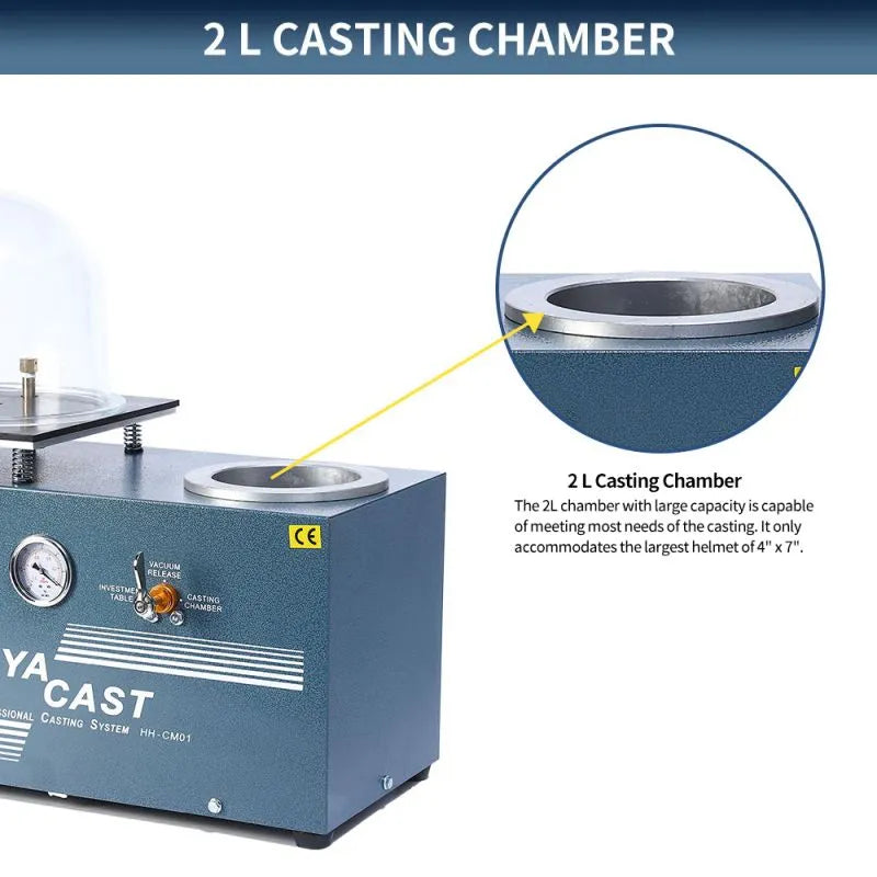 375w Mini High Efficiency Jewelry Vacuum Casting Machine, HH-CM01