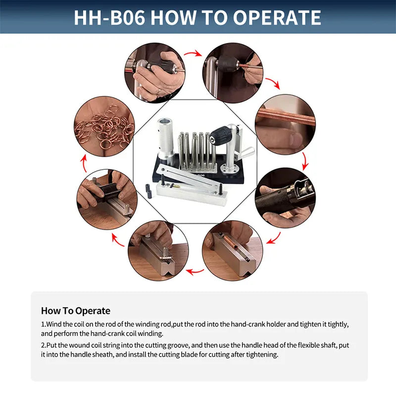 Precision Cutting Professional Jump Ring Making Machine, HH-B06
