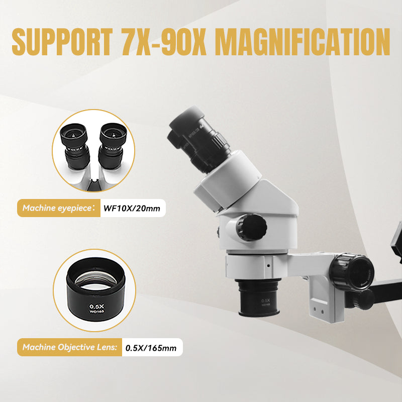 7X-90X Stereoscopic Microscope for Gemstone Inspection, HH-MH01A