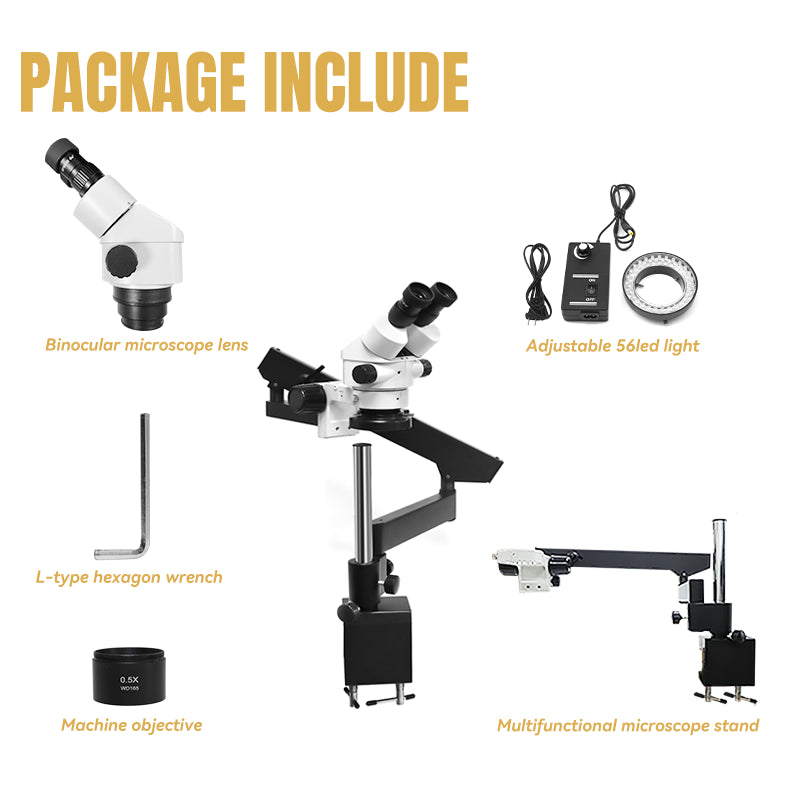 7X-90X Stereoscopic Microscope for Gemstone Inspection, HH-MH01A