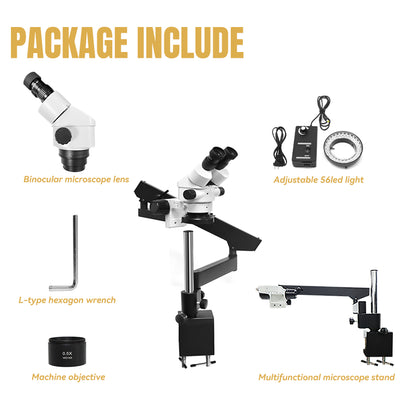 7X-90X Stereoscopic Microscope for Gemstone Inspection, HH-MH01A