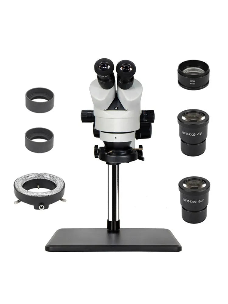 Stereo Microscope with 56-Bulb LED Ring Light, HH-MH03A