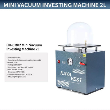 Portable 2l Vacuum Embedding Machine for Jewelry Casting, HH-CM02